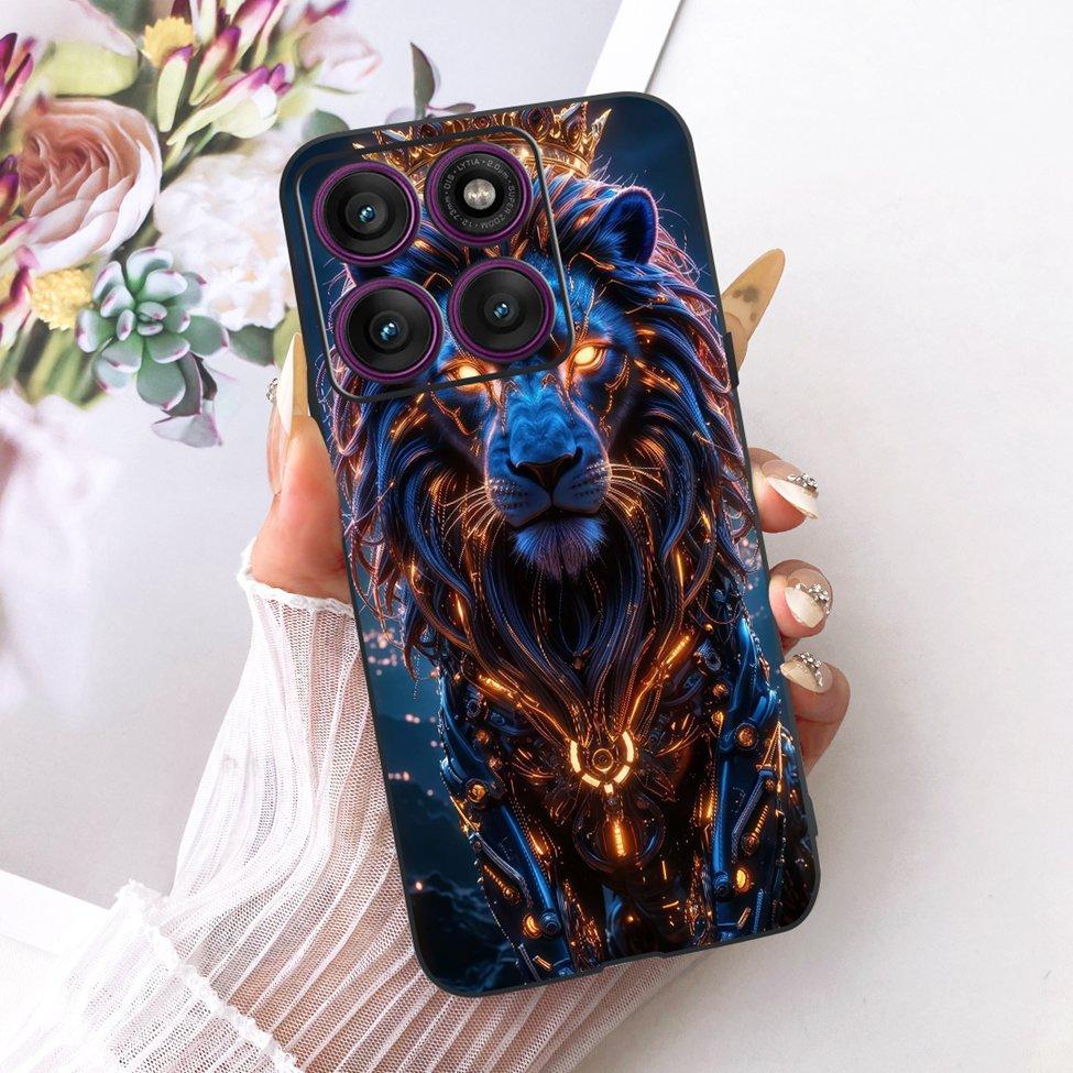 Case For Motorola Edge 60 Pro Cover XT2507-1 Fashion Cute Cat Funny Painted Bumper For Moto Edge 60 Pro Casing