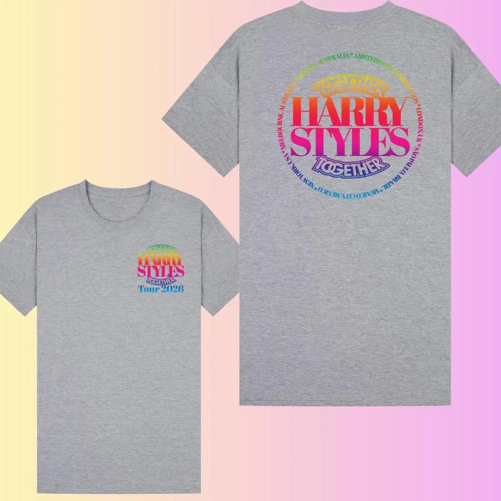 Harry Styles Together Tour 2026 Print Tshirt Music Cotton Clothes Men Street Casual Fashion Hiphop Unisex Couple T Shirt