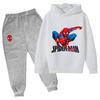 Marvel Felpe Pantaloni Spiderman Set 2 Pezzi Abbigliamento Primavera Autunno Bambini Maschi Femmine Bambini Moda Costume Tute Bambini Cartone Animato 4-14 anni