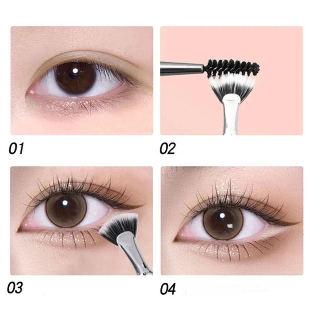 Fine Mascara Fan Brush Clearly Rooted Fan-shaped Eyelash Brush Makeup Brush   Beauty