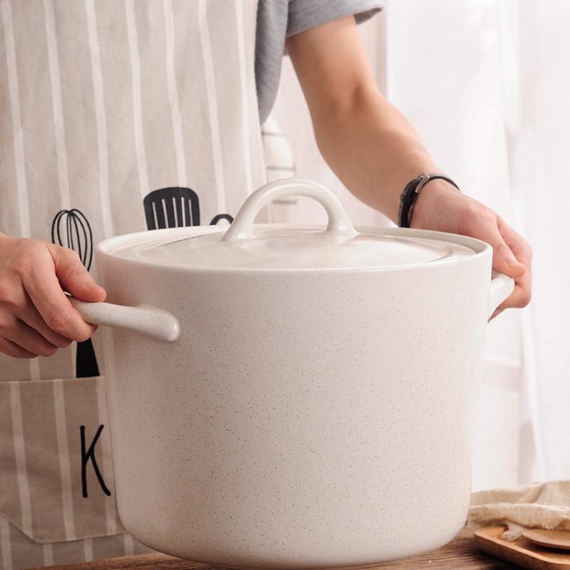 Japanese-Style High Temperature Resistant Stone Pot Casserole for Making Soup Large Capacity Ceramic Pot Chinese Casseroles Gas
