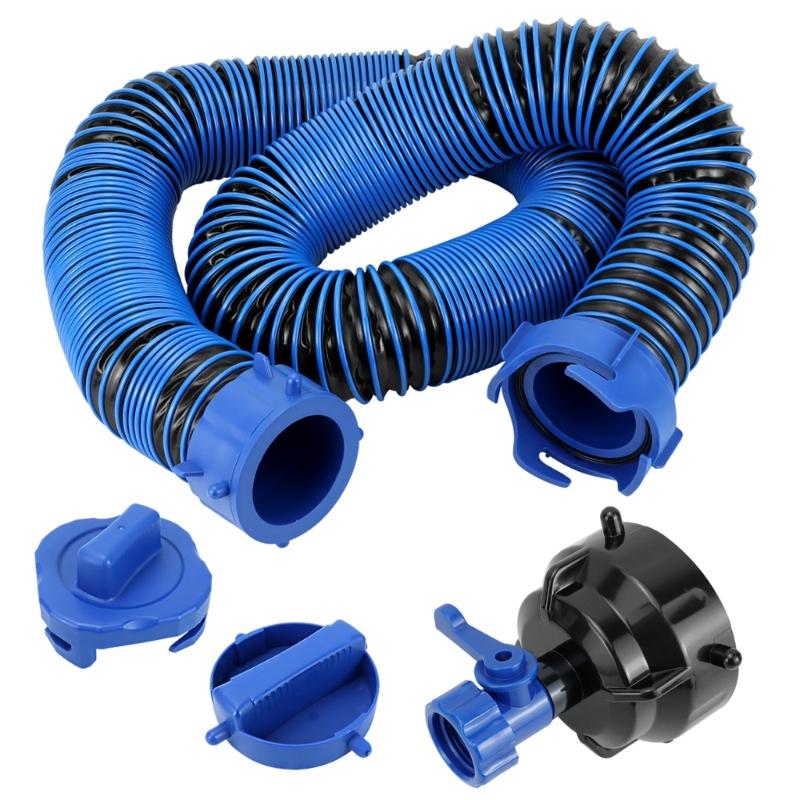 Premium Construction Drainage Hose Leakproof Waste Hose Drainage Pipe for Motorhome Trailer 10FT Length