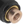 8mm Fishing Net Rod Pod Connector Anti Rotation Screw Net Head Adapter Universal Connector Fishing Accessories Black