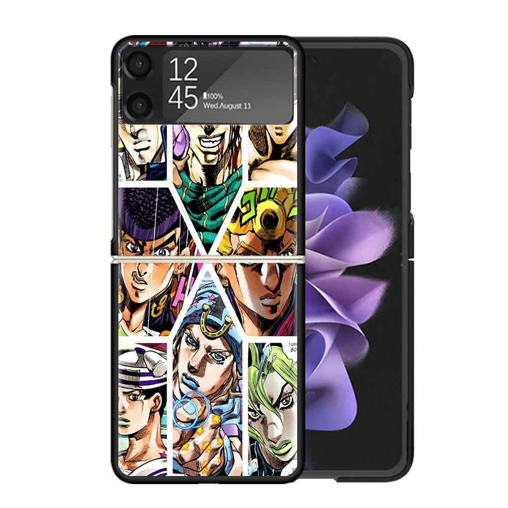 All JoJo's Bizarre Adventure Clear Phone Case For Samsung Z Flip 7 6 5 4 3 Galaxy ZFlip7 ZFlip6 ZFlip5 ZFlip4 ZFlip3 5G Print Co