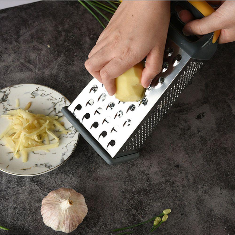 Steel Kitchen Gadgets 4-Sided Kitchen Tools Food Shredder Grip Box Grater Vegetable Cutters