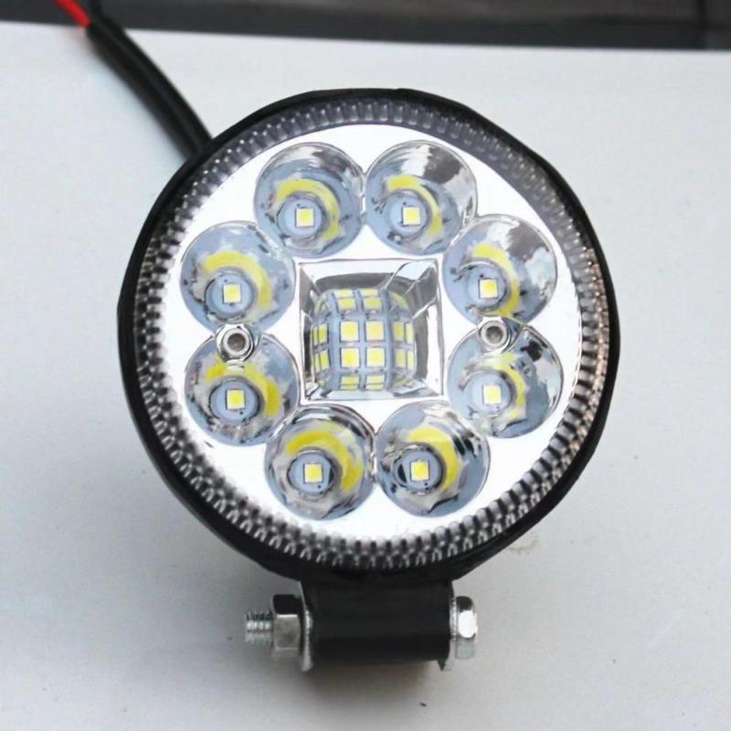 Round Led Spotlight High Brightness Beads Waterproof Universal Auxiliary Lamp For Motorcycle Offroad Night Use