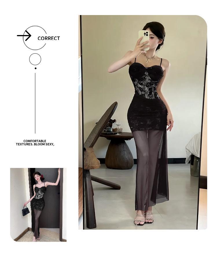 Sinnliches rotes Spitzen-Taillenbetonendes Camisole Abendkleid
