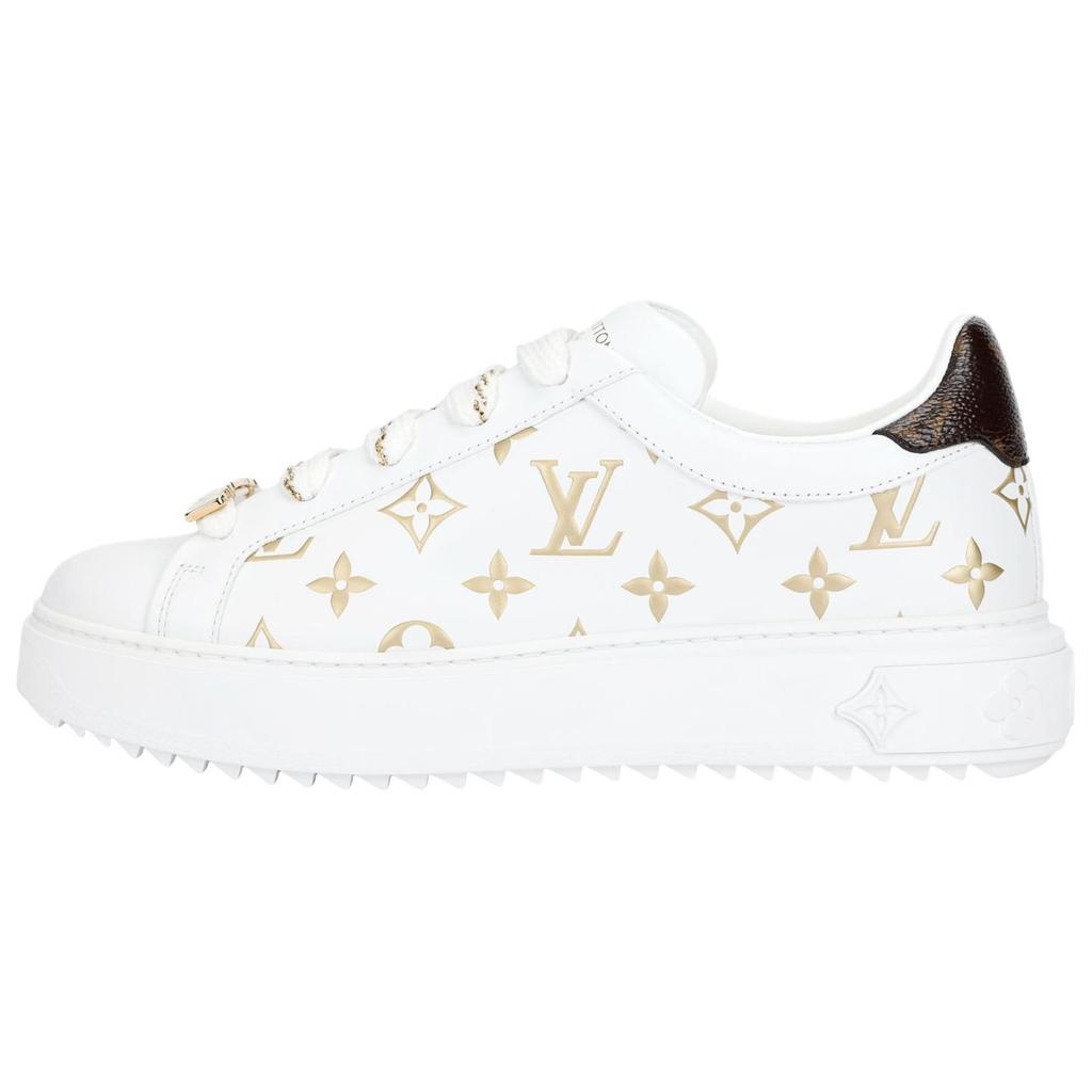 Louis Vuitton Sneakers Time Out 'Bianche Con Monogramma Oro' Donna 1A9HAV
