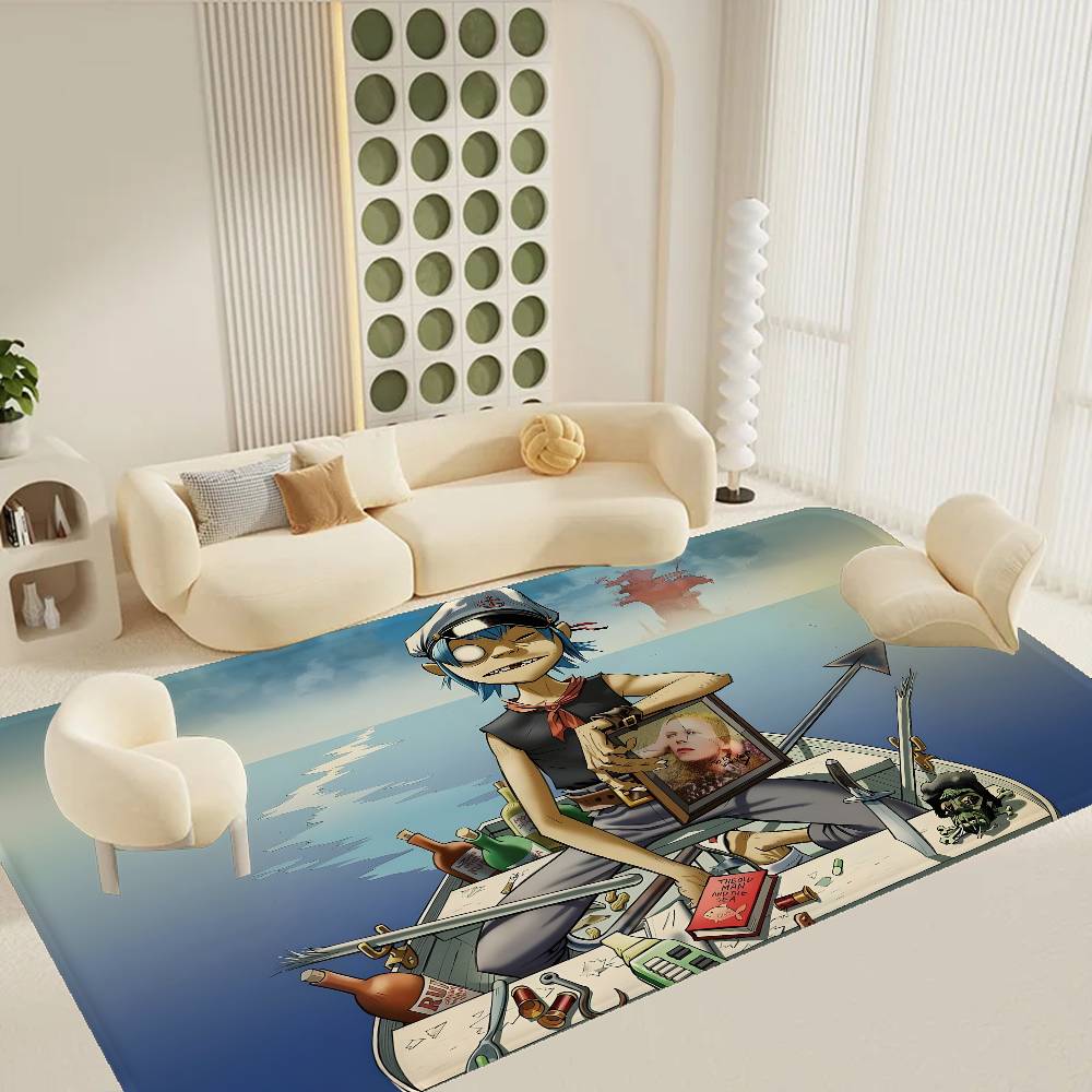 Gorillaz Band Bathroom Mat INS Style Soft Bedroom Floor House Laundry Room Mat Anti-skid Welcome Doormat