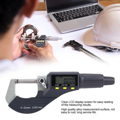 0,001 mm Digitales Elektronisches Messschieber-Mikrometer Außenmikrometer Messschieber Digitales Mikrometer Mikrometer-Messschieber Außenmikrometer