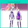 Teen Titans Starfire Cosplay Jumpsuit Halloween Kostüm Für Erwachsene Kinder 3D Druck Dehnbarer Atmungsaktiver Stoff