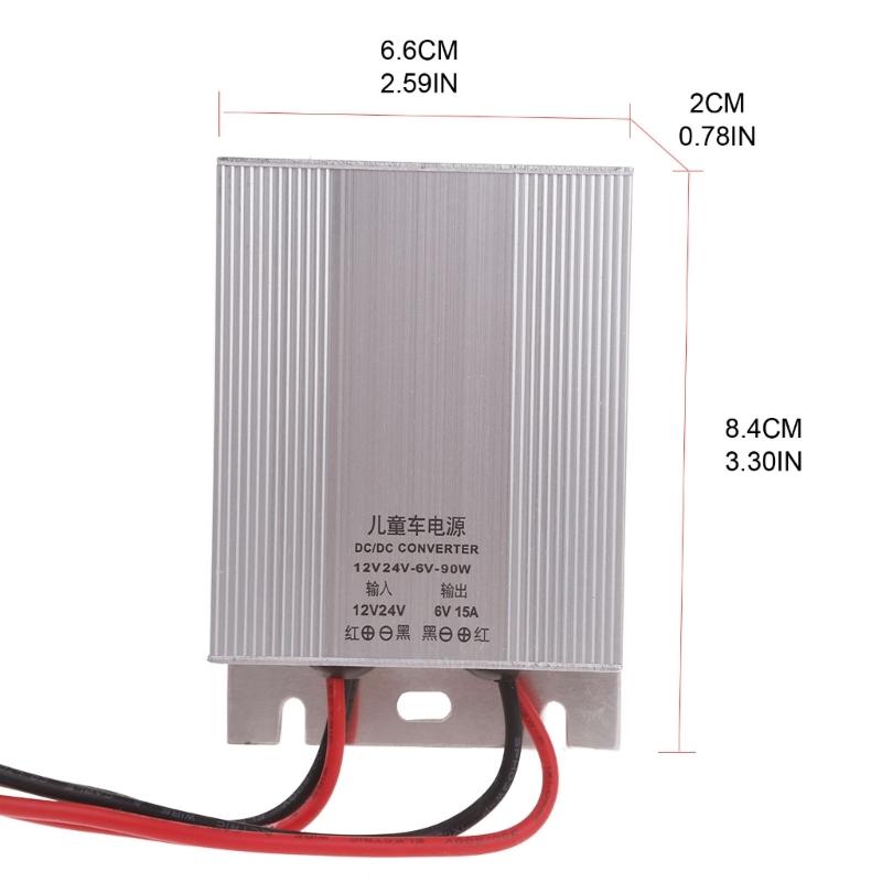 Power Voltage Converter DC 12V/24V To DC 6V 10A,6V 15A,6V 20A 60W 90W 120W Waterproof Voltage Convert Transformer