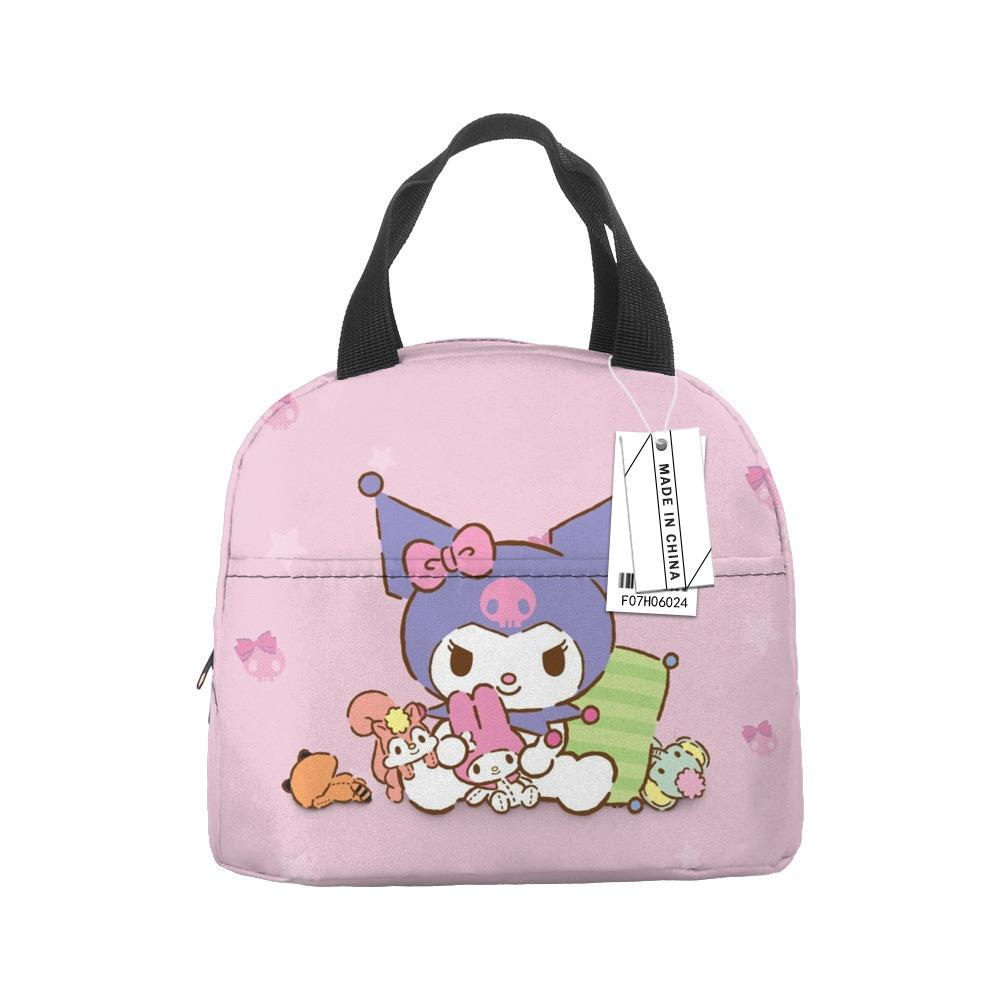 Hello Kitty Lunch Bag Large Capacity Rice Bag Bento Bag Tote Bag Waterproof Lunch Box Insulation Bag