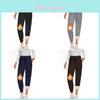 Womens Fleece Jogging Pants With Pockets High Waist Warm Winter Comfortable Leisure