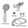 High-Pressure Filtered Shower Head Handheld 3 Spray Modes Pinhole Water Outlet Flexible Shower Head for G1/2 Thread Interface Home
