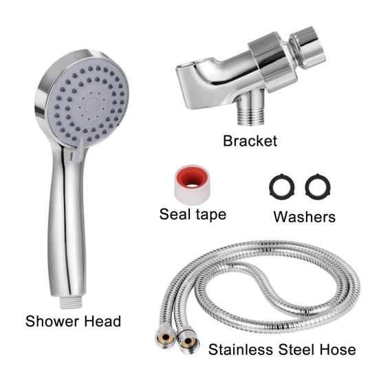 High-Pressure Filtered Shower Head Handheld 3 Spray Modes Pinhole Water Outlet Flexible Shower Head for G1/2 Thread Interface Home