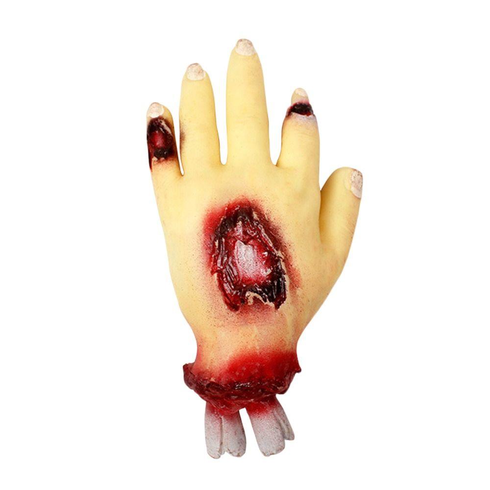 Falešné ruce Halloween kostým Strašidelný dům Krvavá ruka v životní velikosti Nové hororové rekvizity
