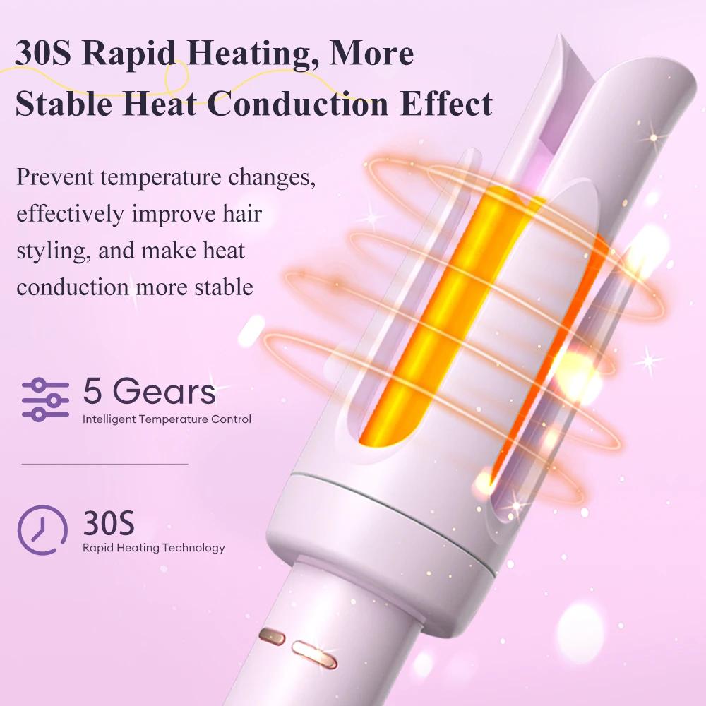 Professional Hair Curling Iron Wand Ceramic Electric Salon Styling Tool 5 gears temperature control Small Curly Crimping Iron