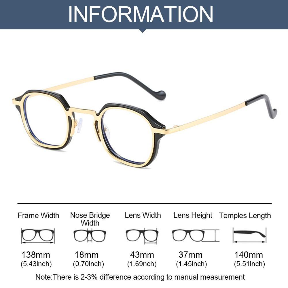 Durable Portable Oversized Eyeglasses Ultra Light Frame Computer Goggles Anti-Blue Light Glasses