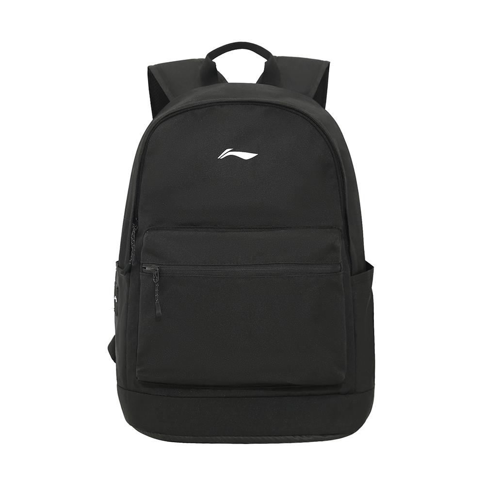 

Li Ning Sports Lifestyle Series Large Capacity Logo White Label Polyester Backpack Unisex Backpack Black ABSQ564-18 Pendant Style