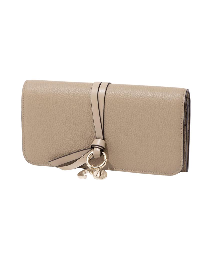 Chloe Alphabet Long Wallet in Argil Brown Women's (CHC21WP942F57)
