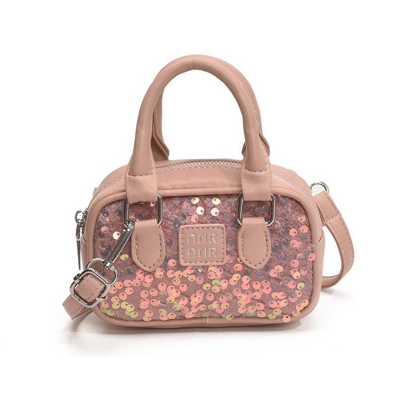 Personalized Sequined Small Bag 2025 New European and American Fashion Niche Handbag Women's Versatile Messenger Pillow Bag Tide