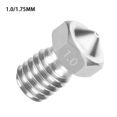 3D Printer Nozzle Stainless Extrude Head Firm Printer Thread Removable Filament Nozzle