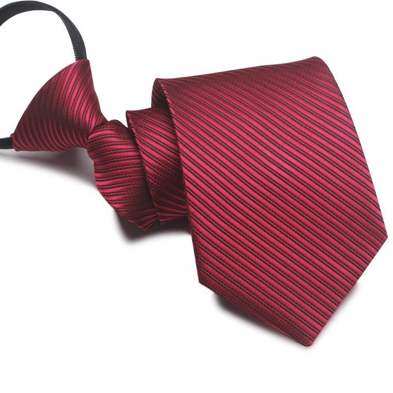 Mens Business Polyester Tie With Arrow Design And Zipper Closure For Office