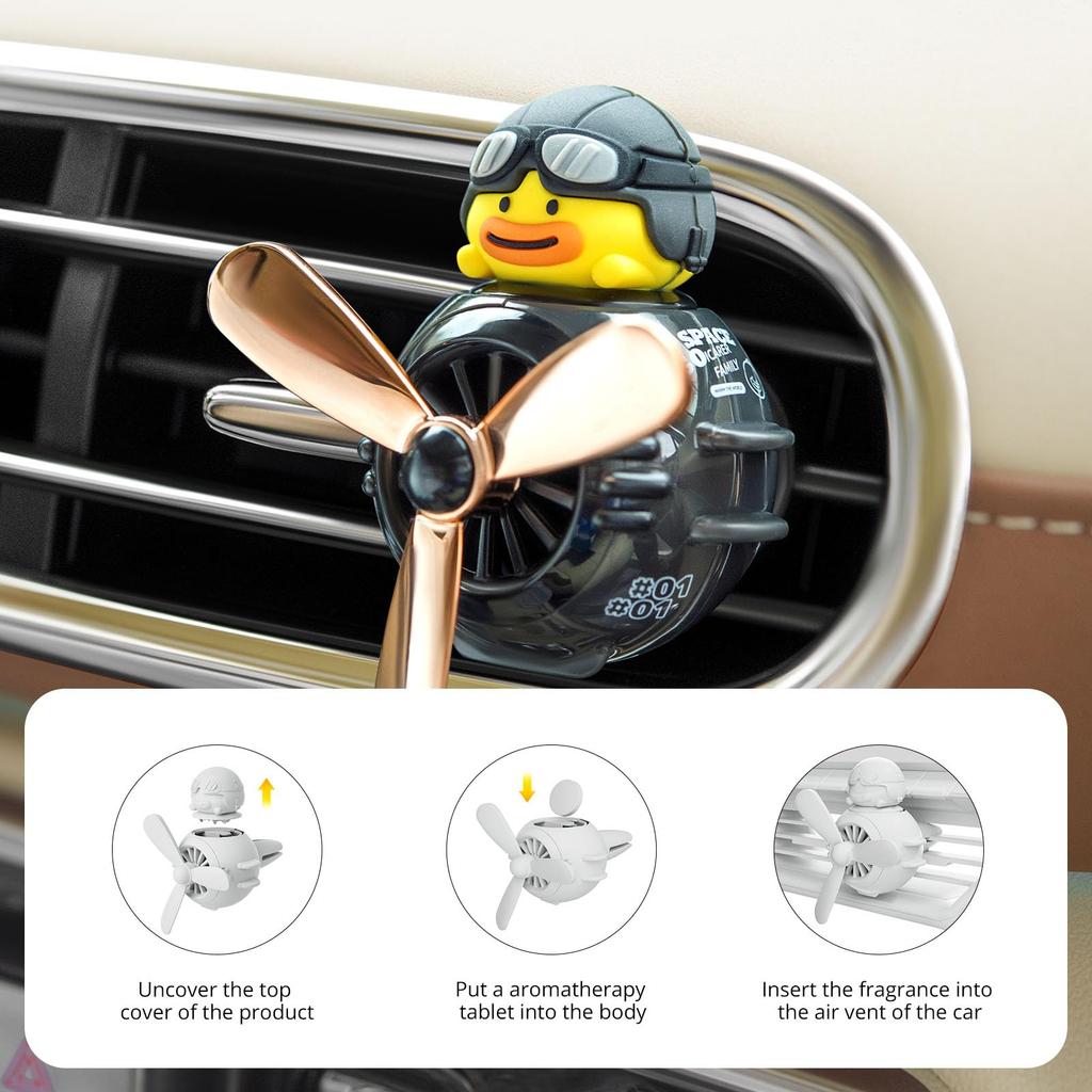 Car Aroma ICARER FAMILY Propeller, Aroma , Cute Duck Pilot, Fan ,