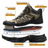 Safety boots New mountaineering safety boots Anti-smashing and anti-piercing knob buckle fashionable work boots