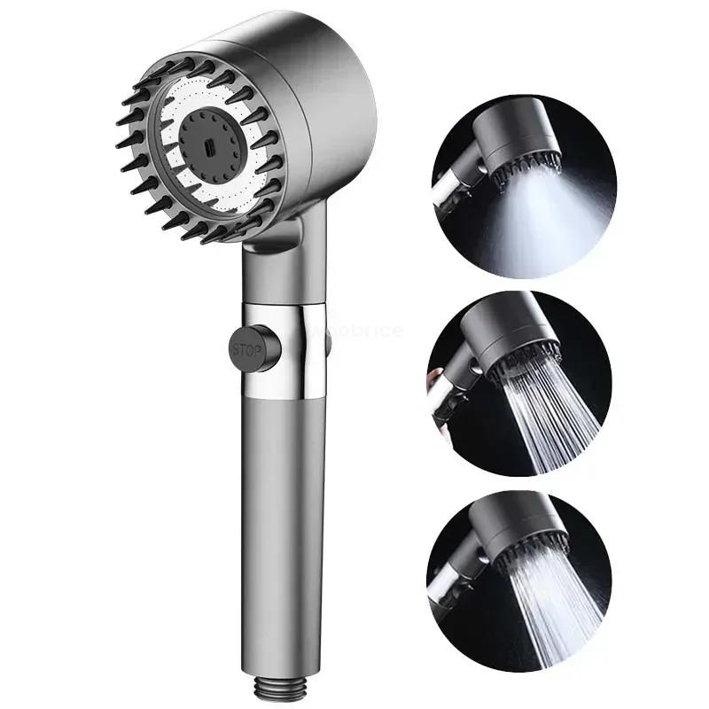 Shower Head for Bathroom Shower Knobs Shower Head Filtered Household Adjustable High Pressure Water Massage Head