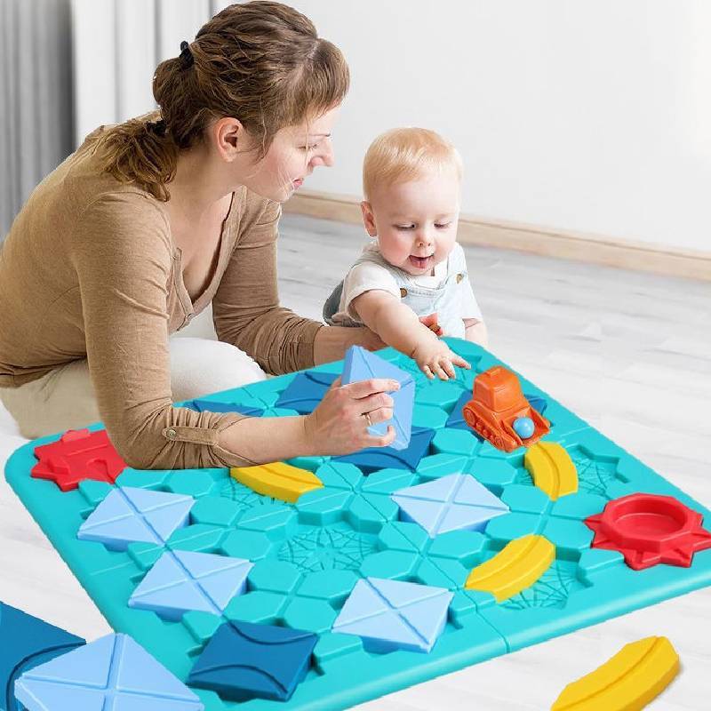 Educational Plastic Maze Track Toy For Kids With Interactive Logic And Puzzle Game For Indoor Play