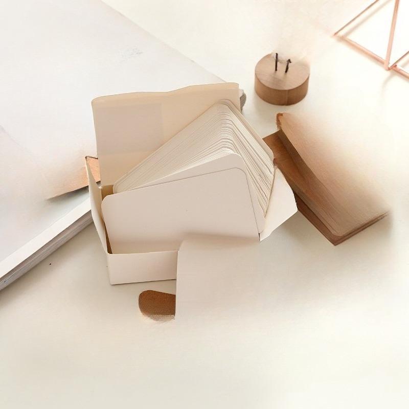 DIY Creative Blank Cards Kraft Paper Graffiti Postcards Small Message Bookmarks Notes Word Cards