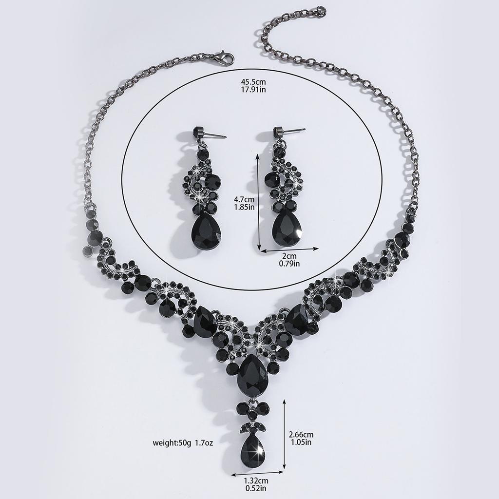 Accessori Sposa Set Collana Abito da Sposa Strass da Donna Gioielli Premium Abito Fotografia