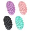 Hair Washing Brushes Silicone Scalp Massager Oval Design with Soft Bristles Scrubber Brushes for Different Hair Type