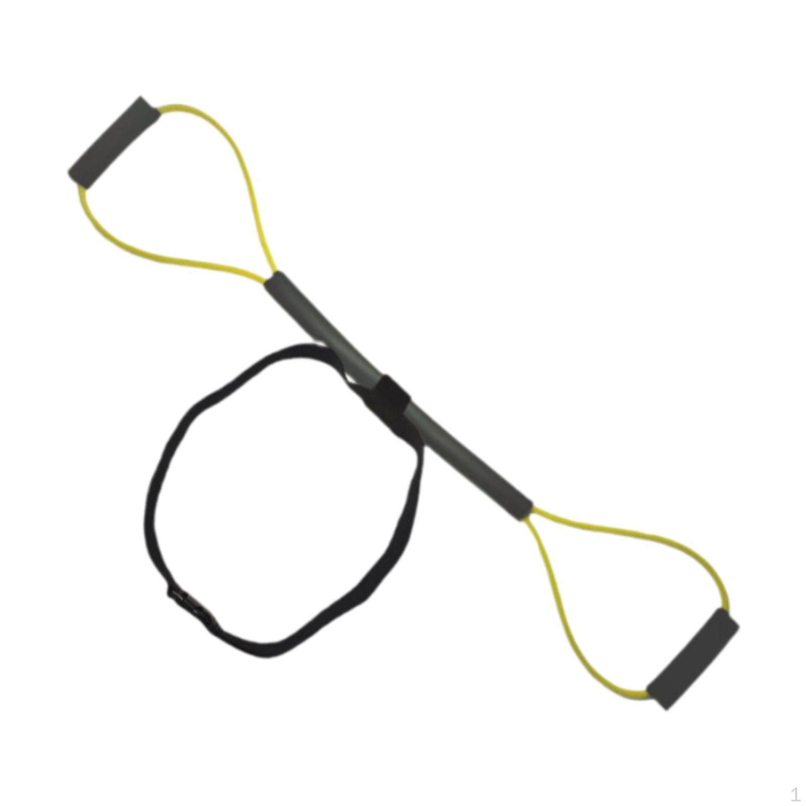 

Коробка эластичных лент для фитнес-упражнений, тренировочное устройство для занятий в помещении Yellow 15LB