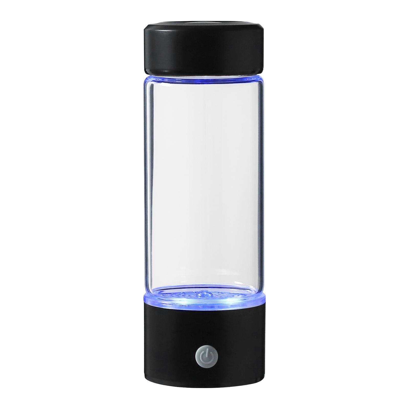 

380ml Hydrogen Water 1700ppb Generator Bottle Hydrogenated Health Water Cup with SPE/PEM Tech Hydrogen-Rich for Home Gym Travel чорний