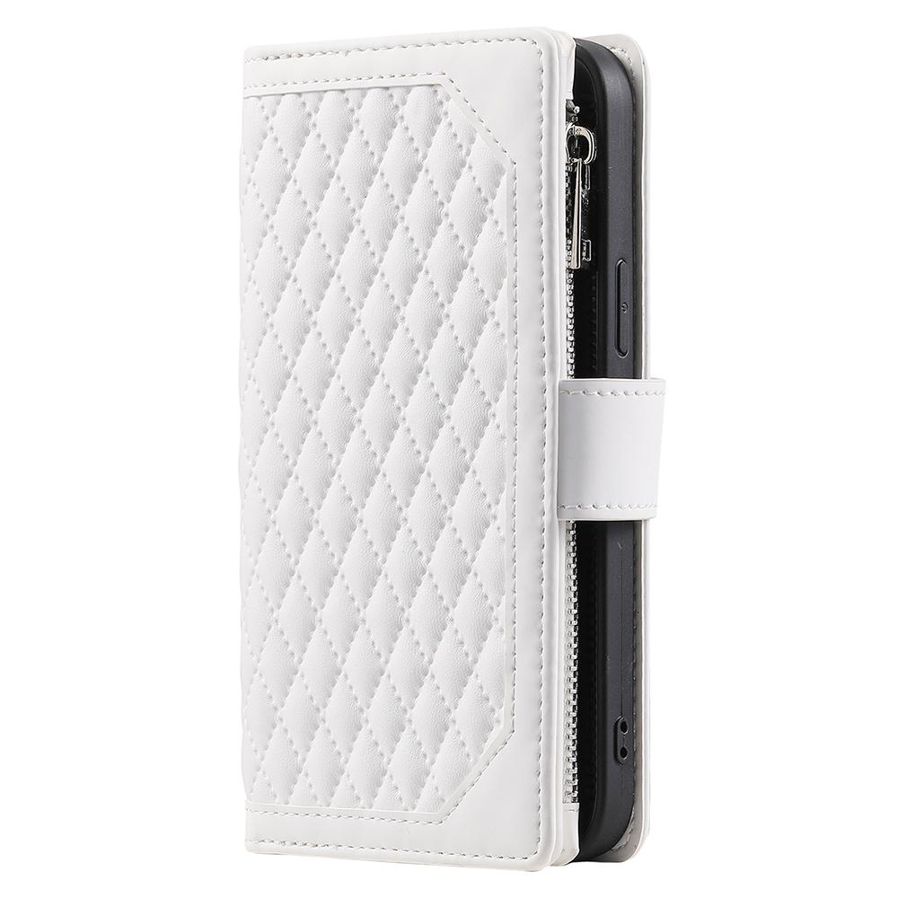 Style 005 For Samsung Galaxy A56 5G Wallet Case Rhombus Stitching Line PU Leather Phone Cover