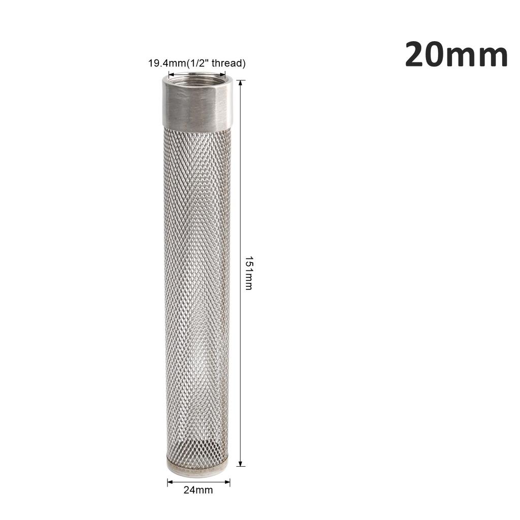 20/25/32/40/50/63mm 304 Stainless Steel Filter Screen Garden Agriculture Irrigation Pump Filter Aquarium Water Pipe Tube Filter
