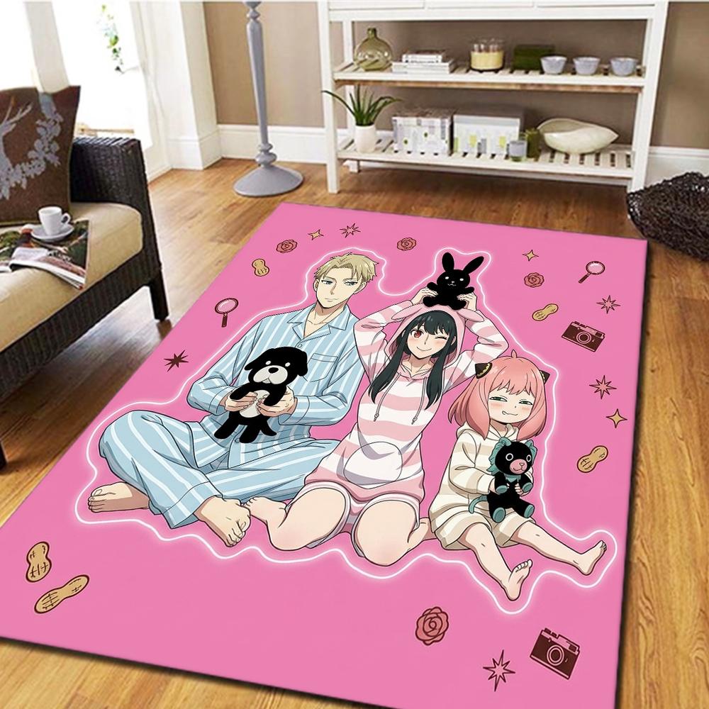 SPY FAMILY Living Room Carpet, Bedroom Decor, Home Cool Movie Mat Play Floor Mat -HE62