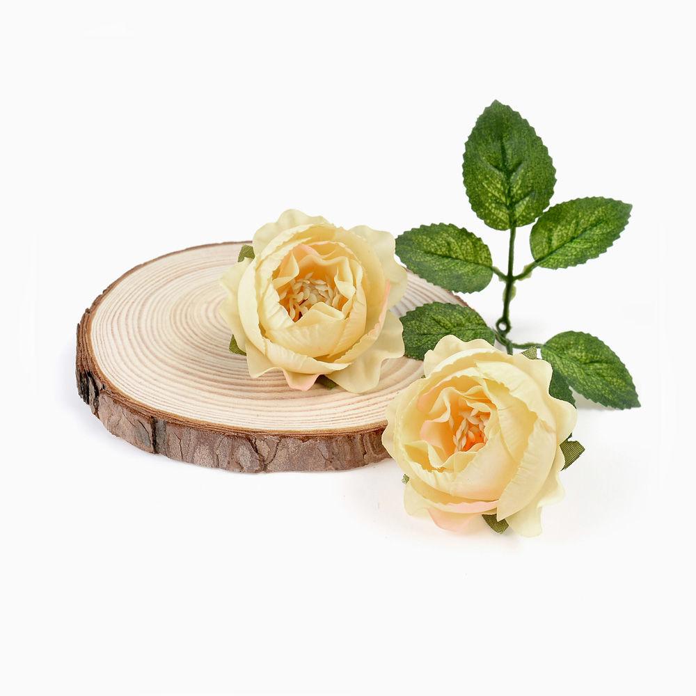 5/10/20PCs Rose Artificial Flowers Head Silk Fake Flowers For Home Decor Christmas Party Wedding Decoration DIY Wreath Accessories