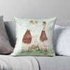 Indian Runner Duck Square Pillowcase Polyester Linen Velvet Printed Zip Decorative Pillow Case Room Cushion Case 18"