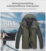 Men's Plus Size Winter Waterproof Windproof Mountaineering Jacket with Velvet Lining