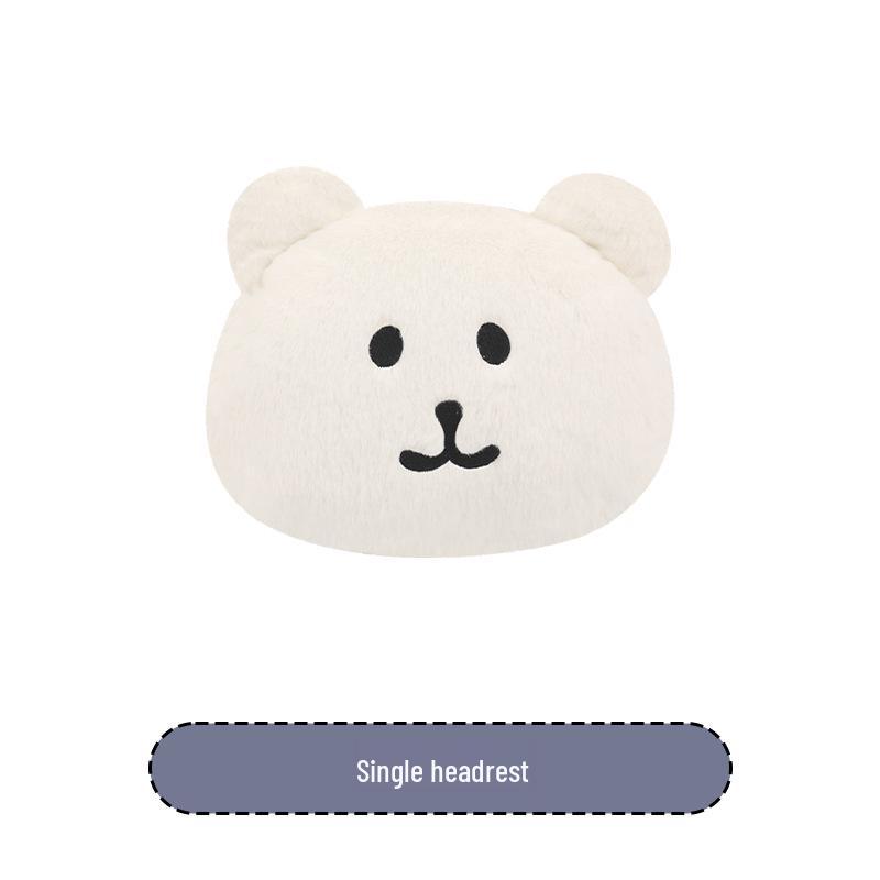 Bear Cartoon Scarf Car Seat Cushion for Women - Fits Volkswagen Magotan, Passat, Sagitar, Lavida - All Seasons