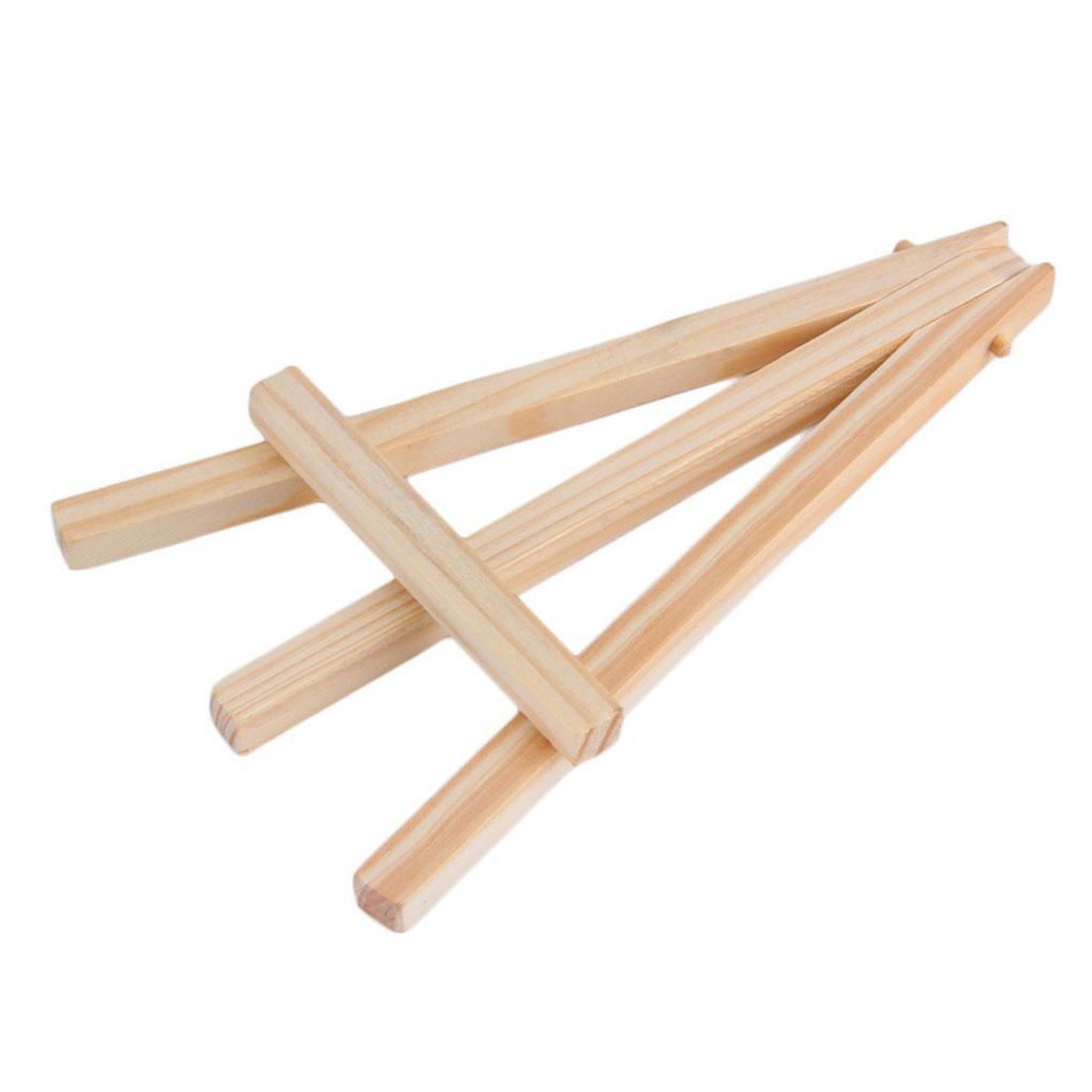 Children Mini Wooden Easel Artist Painting Name Card Stand Display Holder