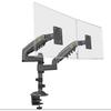 NB New H180 Full Motion 17"-27" Double monitor Holder Gas Spring Arm LCD Mount ergonomic dual arm clamp bracket 2-9kgs each