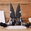 Long Legged Gnome Figurines Christmas Plush Decoration with Legs, Faceless Handmade Fabric Neutral Gifts for Friends Doll Figurines, Sitting Elf Home