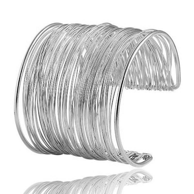 Exaggerated Niche Design Sense Metal Round Bracelet Geometric Personalized Bracelet
