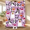 Halloween Dog Pattern, Pet Lovers Gift, Blanket, Cute Costumed Puppies Design, Home Decor And Travel, Soft Cozy Multi-Purpose