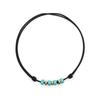 Jbans Classic Gold Brass Turquoise Point String Adjustable Knot Bracelet (C2201-Ac827_Bk)